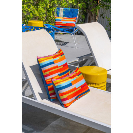Stripes 17.734 Square double-sided Pillow