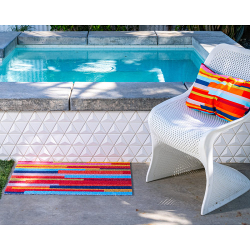 Passage IndoorOutdoor Doormat - Stripes - 17.7 x 29.56