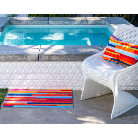 Passage IndoorOutdoor Doormat - Stripes - 17.7 x 29.56