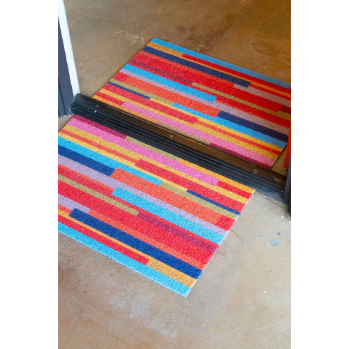 Passage IndoorOutdoor Doormat - Stripes - 17.7 x 29.56
