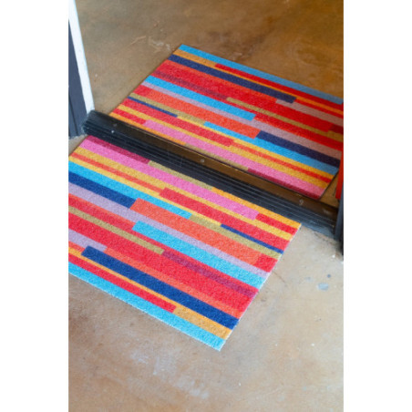 Passage IndoorOutdoor Doormat - Stripes - 17.7 x 29.56