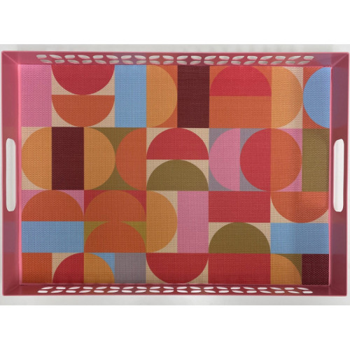 Geo double-sided Woven Rectangular Placemat - set of 4