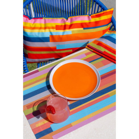 Stripes double-sided Woven Rectangular Placemat - set of 4