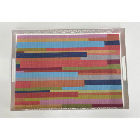 Stripes double-sided Woven Rectangular Placemat - set of 4
