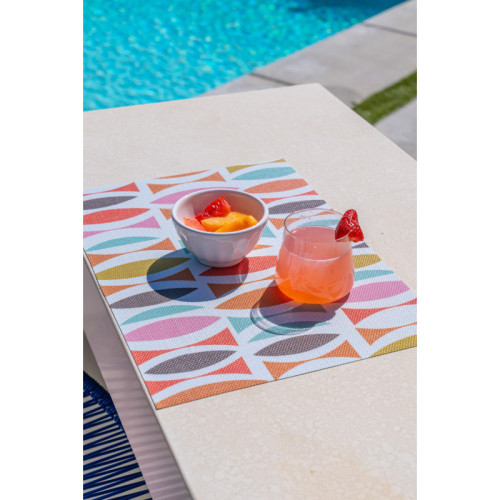 Cha-Cha double-sided Woven Rectangular Placemat - set of 4