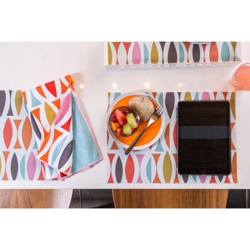 Cha-Cha double-sided Woven Rectangular Placemat - set of 4