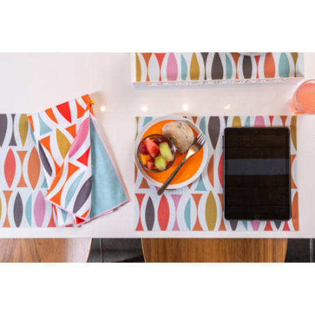Cha-Cha double-sided Woven Rectangular Placemat - set of 4