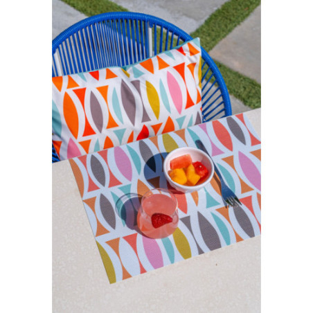 Cha-Cha double-sided Woven Rectangular Placemat - set of 4