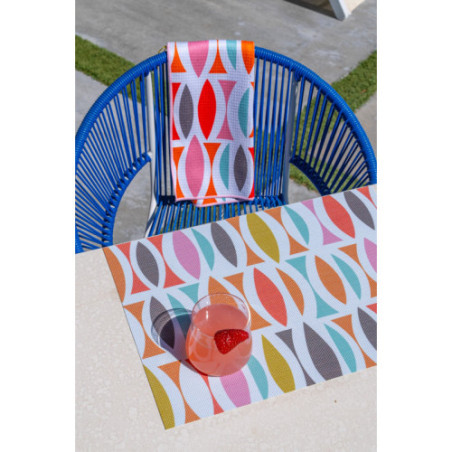 Cha-Cha double-sided Woven Rectangular Placemat - set of 4