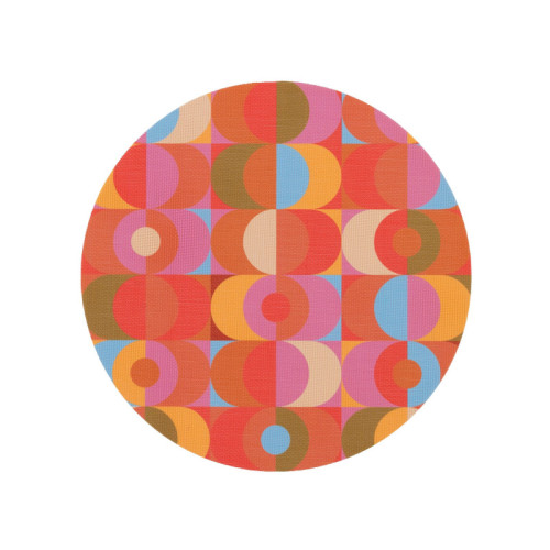 Blink double-sided Round Woven Placemat 12.634 diameter - set of 4