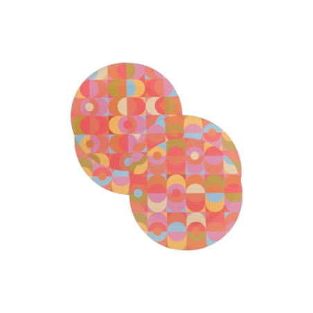 Blink double-sided Round Woven Placemat 12.634 diameter - set of 4