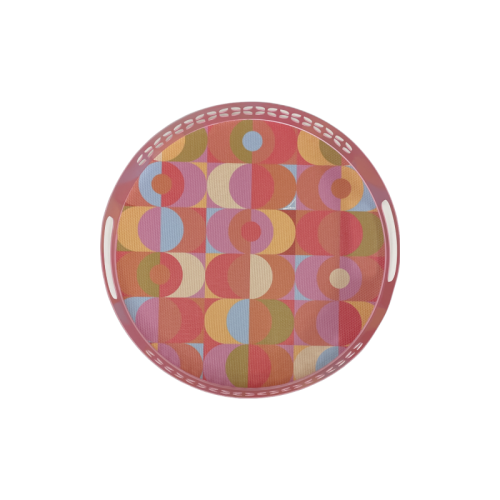 Blink double-sided Round Woven Placemat 12.634 diameter - set of 4