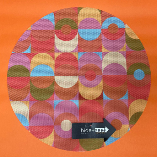 Blink double-sided Round Woven Placemat 12.634 diameter - set of 4