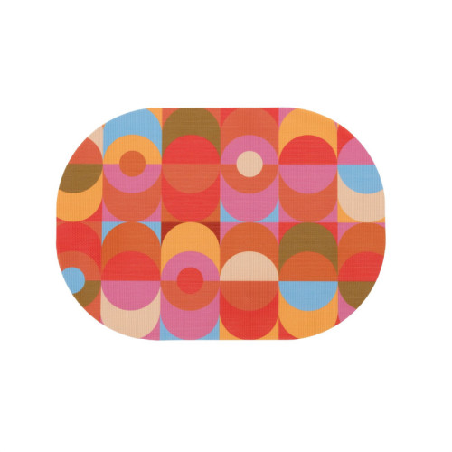 Blink double-sided Oval Woven Placemat 1234 x 1734 diameter - set of 4
