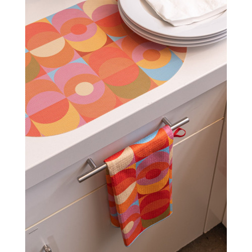 Blink double-sided Oval Woven Placemat 1234 x 1734 diameter - set of 4