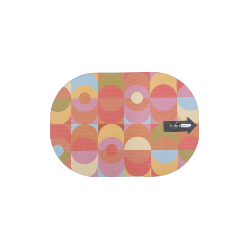 Blink double-sided Oval Woven Placemat 1234 x 1734 diameter - set of 4