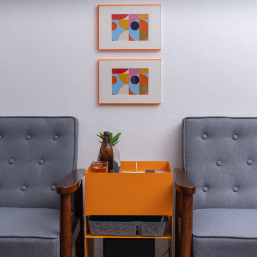 Float Acrylic Frame - Orange - Gumball