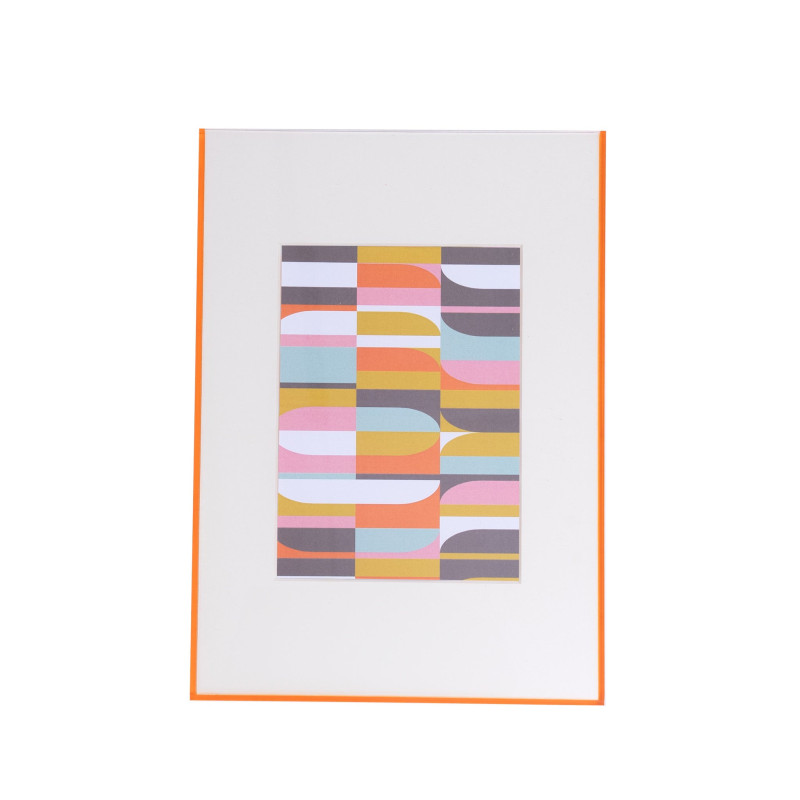 Float Acrylic Frame - Orange - Groove Float Acrylic Frame - Orange - Groove