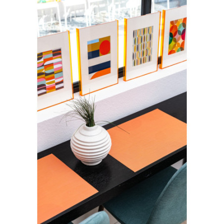 Float Acrylic Frame - Orange - Red Moon