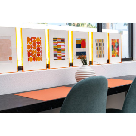 Float Acrylic Frame - Orange - Red Moon