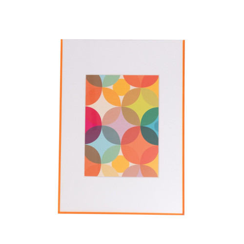 Float Acrylic Frame - Orange - Starburst