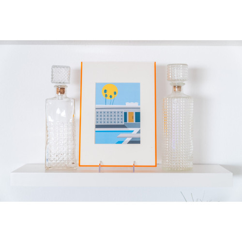 Float Acrylic Frame - Orange - Splash