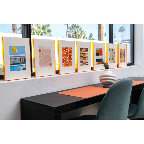 Float Acrylic Frame - Orange - Splash