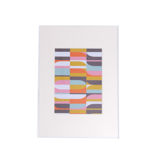 Float Acrylic Frame - Clear with Groove Artwork