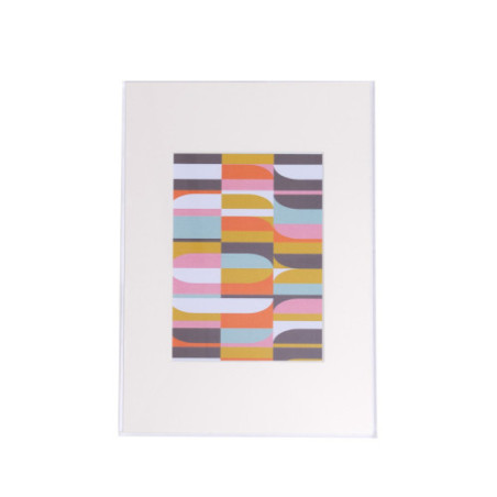 Float Acrylic Frame - Clear with Groove Artwork