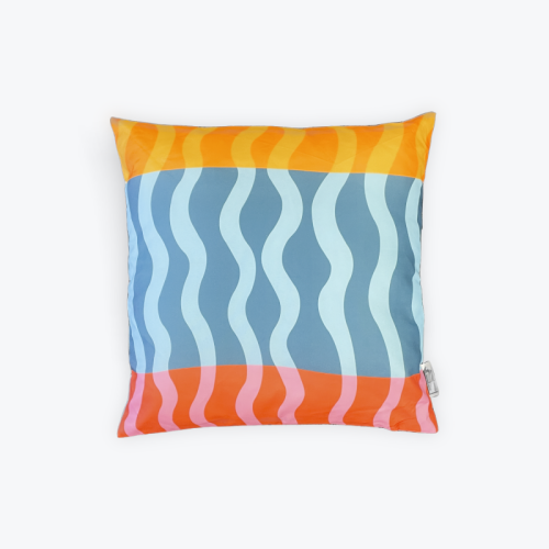 Waves 17.7 x 17.7 Square double-sided Pillow