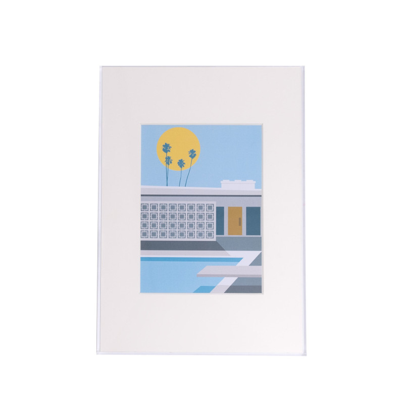 Float Acrylic Frame - Clear with Splash Artwork