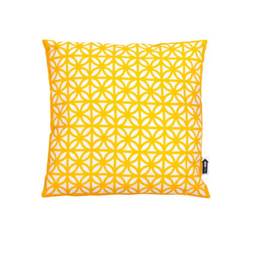Breeze Block 17.734 Square Pillow-Yellow