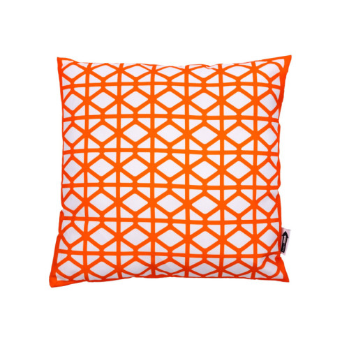 Breeze Block 17.734 Square Pillow-Orange