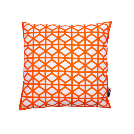 Breeze Block 17.734 Square Pillow-Orange