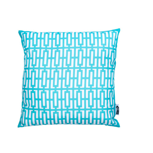 Breeze Block 17.734 Square Pillow-Turquoise