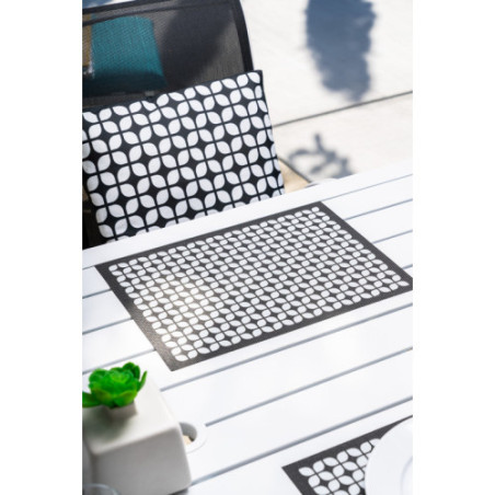 Breeze Block 17.734 Square Pillow-Black
