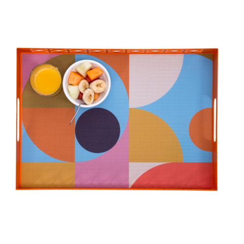 Gumball double-sided Woven Placemat-set of 4