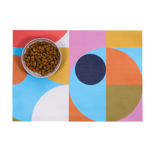 Gumball double-sided Woven Placemat-set of 4