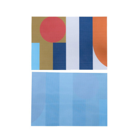 Redmoon double-sided Woven Placemat-set of 4