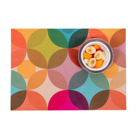 Starburst double-sided Woven Placemat-set of 4