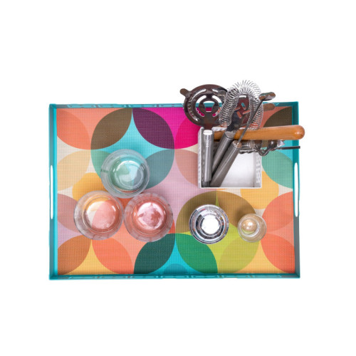 Starburst double-sided Woven Placemat-set of 4