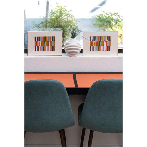 Starburst double-sided Woven Placemat-set of 4