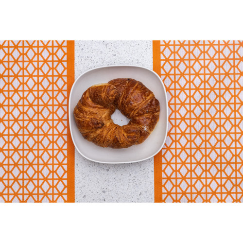 Breeze Block double-sided Woven Placemat-Orange-set of 4