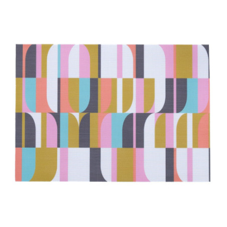 Groove double-sided Woven Placemat-set of 4