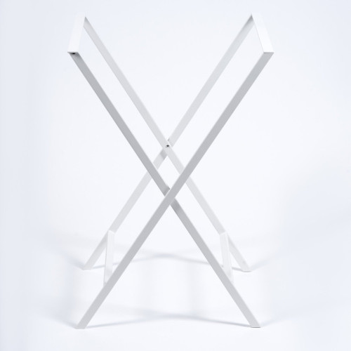 Breeze Block Metal Serving Tray  Stand Set-White
