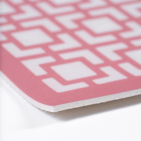 Breeze Block Placemat-Vista Vue in Pink-set of 4