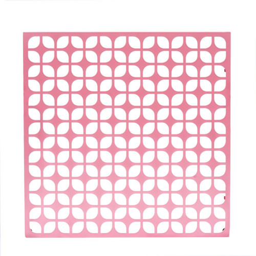 Breeze Block Metal Wall Tile 15.5 x 15.5 Pink