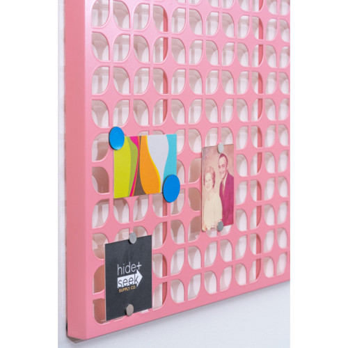 Breeze Block Metal Wall Tile 15.5 x 15.5 Pink