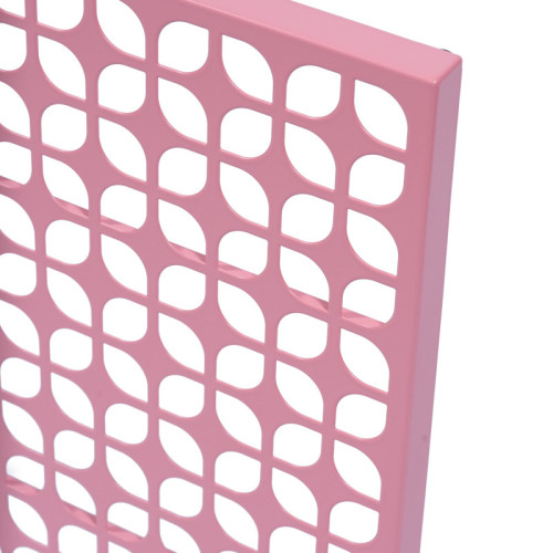 Breeze Block Metal Wall Tile 15.5 x 15.5 Pink