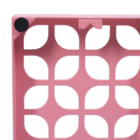 Breeze Block Metal Wall Tile 15.5 x 15.5 Pink